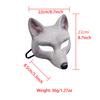 4pcs Fox Mask, Halloween Animal Face Mask, Half Face Mask for Halloween, Christmas, Easter, Masquerade Parties and Show, Fox Mask therian, Costume Mask view 3