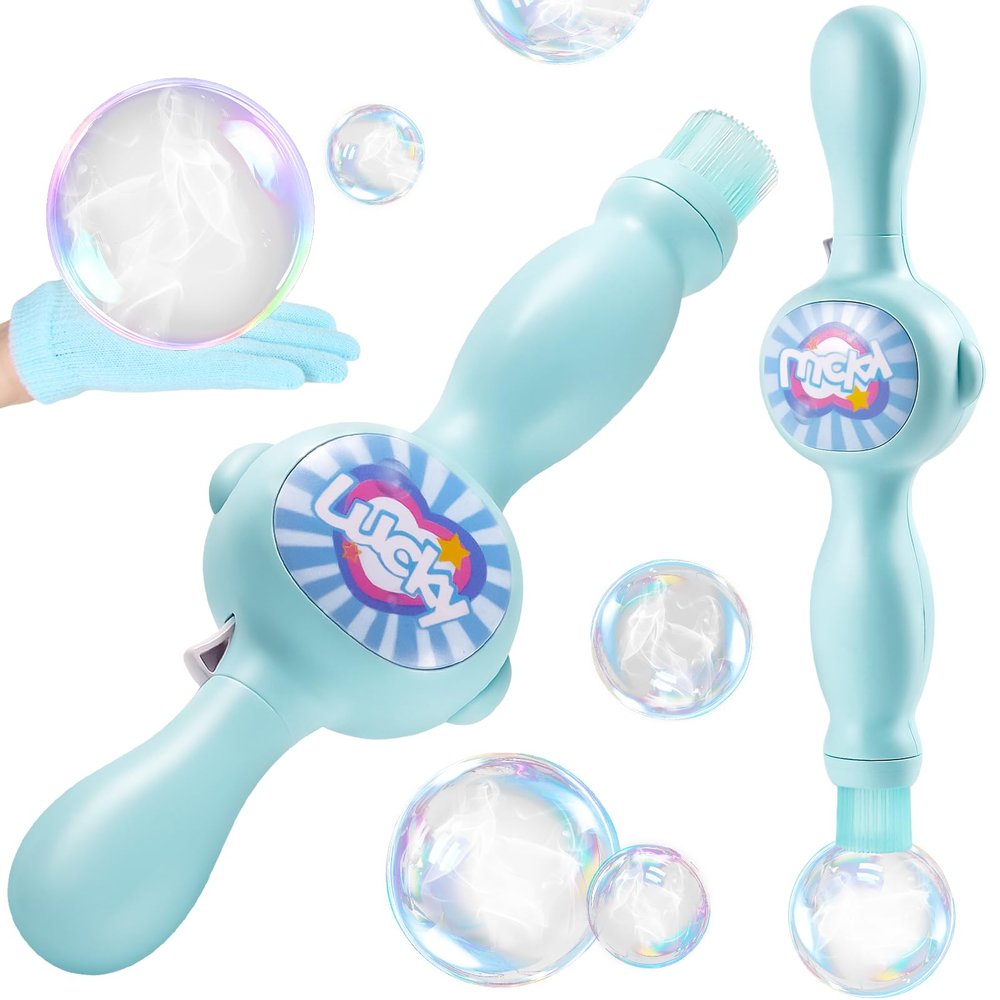 Fog Bubble Machine for Kids, Colorful Smoke Bubble Fog Machine, Elastic Bubble Fog Wand, Magic Interactive Fog Bubble Maker with Smoke, Valentines Birthday Boy Girl Gifts