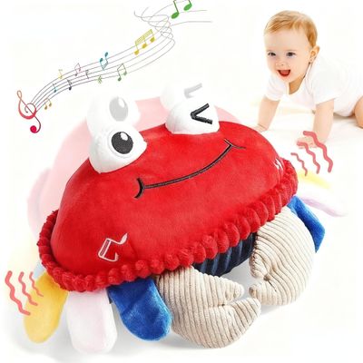 YideOtmz Baby Toys 18 Months - Crawling Crab Tummy Time Toy with Musical Dancing Walking Bouncing Learning, Toddler Sensory Travel Toys for Boys & Girls, Birthday Gifts