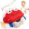 YideOtmz Baby Toys 18 Months - Crawling Crab Tummy Time Toy with Musical Dancing Walking Bouncing Learning, Toddler Sensory Travel Toys for Boys & Girls, Birthday Gifts view 1