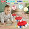 YideOtmz Baby Toys 18 Months - Crawling Crab Tummy Time Toy with Musical Dancing Walking Bouncing Learning, Toddler Sensory Travel Toys for Boys & Girls, Birthday Gifts view 2