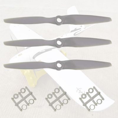 LEPEVNEY 6040 CW RC Propellers 6 x 4 Inch 2-Vane RC Vehicle Propellers Replacement with Adapter Rings for RC Airplane 3 Pcs
