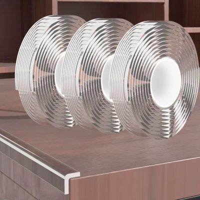 0.8 in x 9.84 FT,3 Pack Clear Soft Corner Protectors for Furniture Strip,Sharp Edge & Table Bumper,Window Edge,Wall Protector, Soft Corner Guards Safe for Proof,Table Corner Protectors in Family