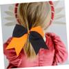 Toddmomy 8pcs Girls Fashion Hair Bows Cheer Bow Headbands Versatile Scrunchies for Cheerleaders view 3