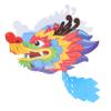 Abaodam Wearable Dragon Head Paper Dragon Head Decor DIY Craft for Boy Girl Chinese Paper view 1