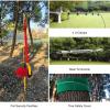 SZHTMZXC 110/130/150/180ft Zipline Kit for Kids and Adults 350Lbs Backyard, Zip Line Stainless Steel Spring Brake, Adjustable Seat, Easy Installation Outdoor Adventure Equipment view 4