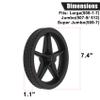 Shopping Cart Back Wheels 507-9 view 2