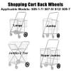 Shopping Cart Back Wheels 507-9 view 3