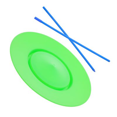 BESTonZON Professional Plastic Juggling Plates with Sticks Balanced Skill Toy for Boys and Girls and Adults Performance Props for Juggling for Parties and Street Performances