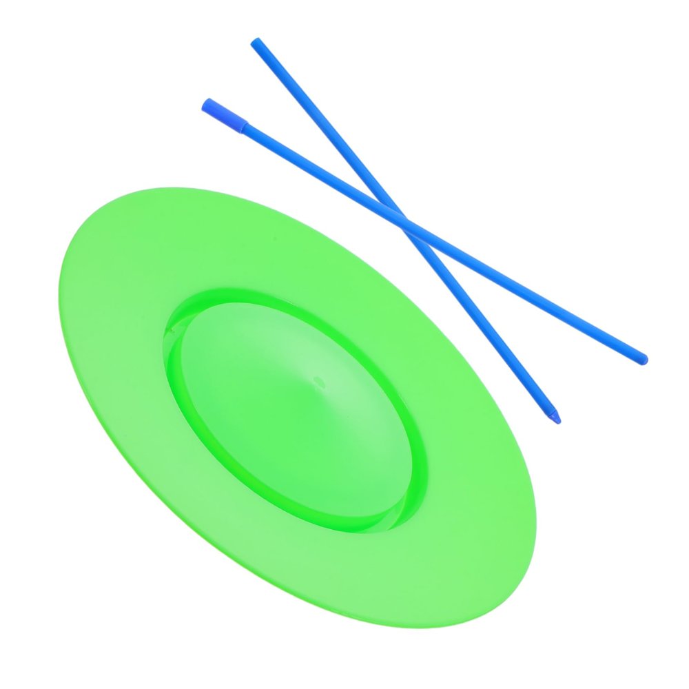 BESTonZON Professional Plastic Juggling Plates with Sticks Balanced Skill Toy for Boys and Girls and Adults Performance Props for Juggling for Parties and Street Performances