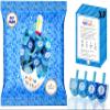 The Dreidel Company Hand Painted and Wooden Pastel Blue & White Design Dreidels, 50-Pack The Hanukkah Game Includes Instruction Game Card view 1