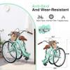 Cxcloestite 20/22/24/26 Inch Girls Bike with Basket, Bicycle for Above 7 Years Old, 1/7 Speed Girls City Bicycle,22/26 Inch Beach Cruiser Bike for Women (26 inch/Folding Bike-1 Speed, Green) view 4