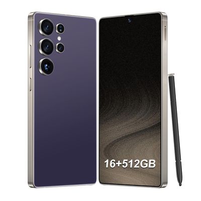 FVCLBZ I25 Ultra Unlocked Smartphone,16+512GB Unlocked Phone,Snapdragon 8 Gen3, 6.9" HD+ Display,Built in Pen,7000mAh Dual Speakers 5G/Face ID/Fingerprint Lock/Dual SIM/GPS (Purple)