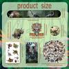 122 PCS Realistic Dinosaur Party Favors, Forest Dinosaur Birthday Decorations, Prehistoric Dinosaur Notebook, Slap Bracelets, Dinosaur Stickers, Paper Headbands, Badge, Keychains, Dinosaur Tattoos view 2