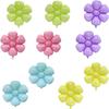 10 daisy themed balloons, flower themed party supplies, flower aluminum foil balloons for baby shower decoration, etc view 1