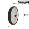 Shopping Cart Back Wheels 509-5-7 view 2