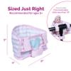 Adora Bike Baby Doll Seat Carrier, Pretend Play Toy Accessories for Dolls up to 13 Inch, Adjustable Velcro Straps Fits All Bicycle Sizes - Classic Pastel Pink view 4