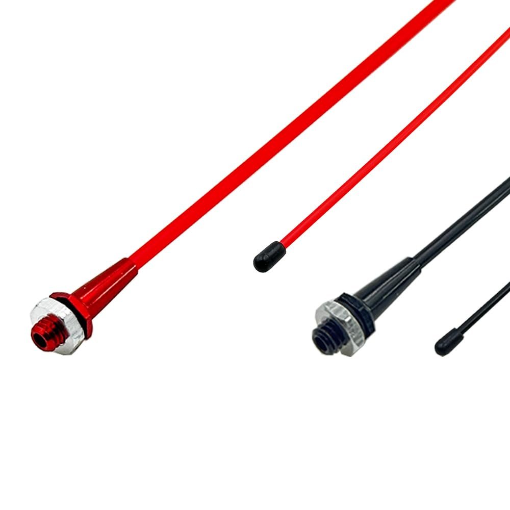2PCS RC Boat Plastic Antenna Base Tube Sleeve with M6 Aluminium Antenna Base and Cap for RC Boat Ship Car Truck DIY Model Boat Building Accessories (Mix Color 2, 320mm Length)