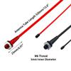 2PCS RC Boat Plastic Antenna Base Tube Sleeve with M6 Aluminium Antenna Base and Cap for RC Boat Ship Car Truck DIY Model Boat Building Accessories (Mix Color 2, 320mm Length) view 3