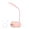 LED Desk Lamp for Kids - Cute Cat Night Light with Foldable Flexible Gooseneck USB Rechargeable Eye-Friendly Reading Girls' Gift Bedroom Bedside Decor view 1
