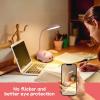 LED Desk Lamp for Kids - Cute Cat Night Light with Foldable Flexible Gooseneck USB Rechargeable Eye-Friendly Reading Girls' Gift Bedroom Bedside Decor view 3