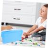 Abaodam Portable Bin for Sand Play Suitcase Design with Lid for Indoor Outdoor Activities Versatile Sand Tray for Turtle Sandbox Storage Organizer view 4