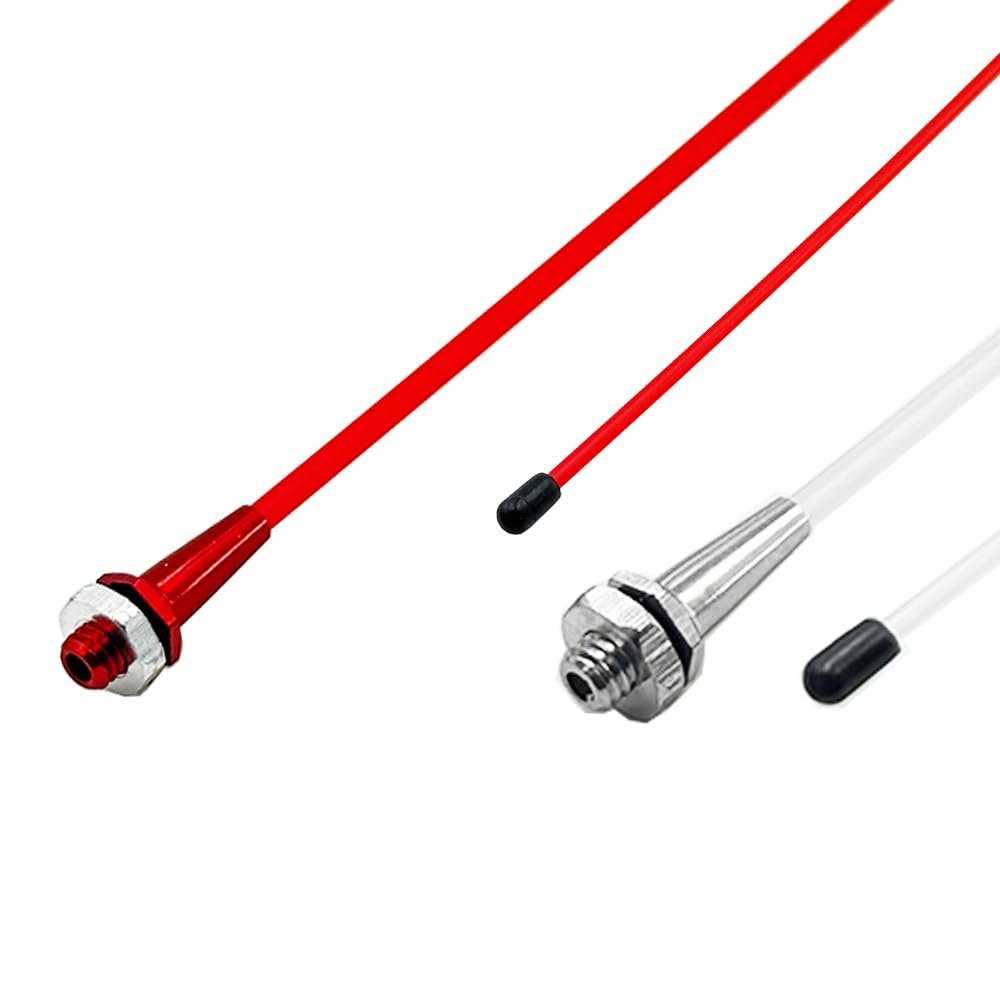 2PCS RC Boat Plastic Antenna Base Tube Sleeve with M6 Aluminium Antenna Base and Cap for RC Boat Ship Car Truck DIY Model Boat Building Accessories (Mix Color 5, 320mm Length)