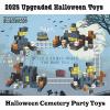 amdohai Magnetic Blocks Kids Skeleton Toy Spooky Town Building Blocks Halloween Themed Toys (1 inch) view 3