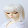 1/3 1/4 1/6 BJD Female Doll Wig Doll Hair Basic Short Hair for Movable Doll Action FigureJointed Doll DIY Toys(White,1/6) view 1