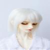 1/3 1/4 1/6 BJD Female Doll Wig Doll Hair Basic Short Hair for Movable Doll Action FigureJointed Doll DIY Toys(White,1/6) view 2