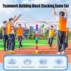 GMSDHCY Team Building Teamwork Building Block Tower Games for Working Adults, Group Activities Game Equipment for School Enterprise Club(Blue,5PCS) view 3