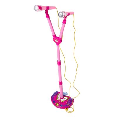 JOINPAYA Dual Microphone Boy Girl Karaoke Machine with Stand Mini for Toddlers and Boy Girl Portable Karaoke Phonograph for Girls and Boys Early Education Music Toy
