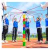 GMSDHCY Team Building Team Tower Game for Adults Work, Outdoor Activities Field Day Group Learning Activity Teamwork Block Stacking Game Kit(Blue,8PCS) view 1