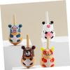 YARNOW 8Pcs Wooden Animal Gyro Educational Rotating Tops for Mixed Styles Fun and Engaging Playthings for Developing Motor Skills and Creativity view 3