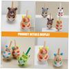 YARNOW 8Pcs Wooden Animal Gyro Educational Rotating Tops for Mixed Styles Fun and Engaging Playthings for Developing Motor Skills and Creativity view 4