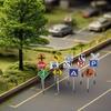 14 Pieces Mini Traffic Sign Models Road Signs Toy Models Children Play Set Handmade Toys for Boys Girls for Scene Layout view 2