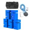 GMSDHCY Team Building Field Day Teamwork Games Set for Adults Work, Outdoor Activities Group Collaboration ABS Building Block Stacking Game(Blue,5PCS) view 1