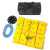 GMSDHCY Team Building Field Day Teamwork Games Set for Adults Work, Outdoor Activities Group Collaboration ABS Building Block Stacking Game(Yellow,8PCS) view 1