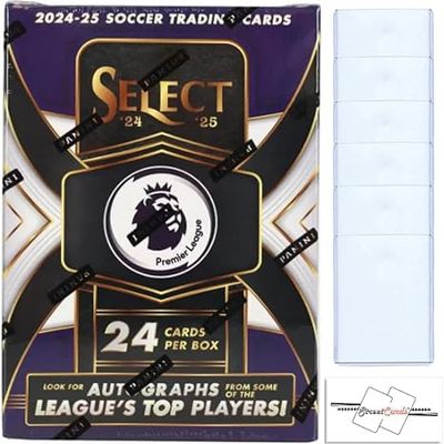 StreetCards 2024-25 Select Premier League Soccer EPL Blaster Box with 24 Trading Cards + 6 Toploaders and StreetCards Magnet!