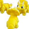 Mini Triceratops Figurines Pack of 3 | Cute Yellow Dinosaur Models for Desk Dcor, Collecting & Painting  3D Printed in Canada view 3