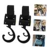 GARIOUANS 2Pcs Stroller Hooks for Shopping Bags Lightweight Rotating Clips for Hanging Bags Strong Load Bearing Stroller Accessories Easy to Install and Portable view 2