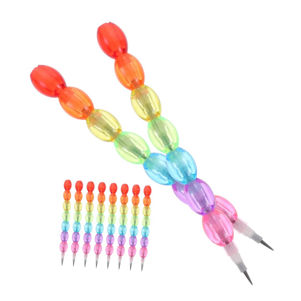 10pcs Boys and Girls Stationery Fun Stacking Pencils Bulk Pencils for Classroom