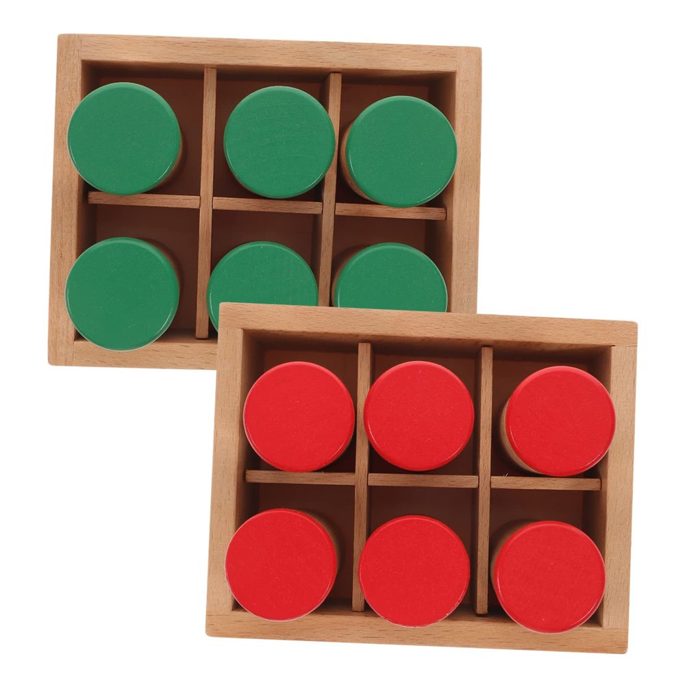PERSELOSO 1 Set Sensory Auditory Sound Cylinders for Learning Cognitive Development and Thinking Training Montessori Educational