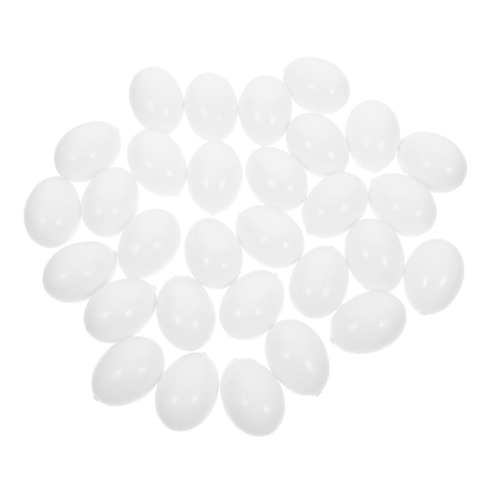 BAZEITFLOW 30Pcs Realistic Pigeon Eggs Water Injection Fake Eggs for Bird Hatching for DIY Crafts Easter Decorations and Nest Training