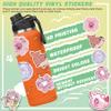 100 PCS Christmas Water Bottle Stickers for Kids,Waterproof Vinyl Pink Stickers for Children,Skateboard,Laptop Sticker for Girls Boys Classroom Prizes view 3