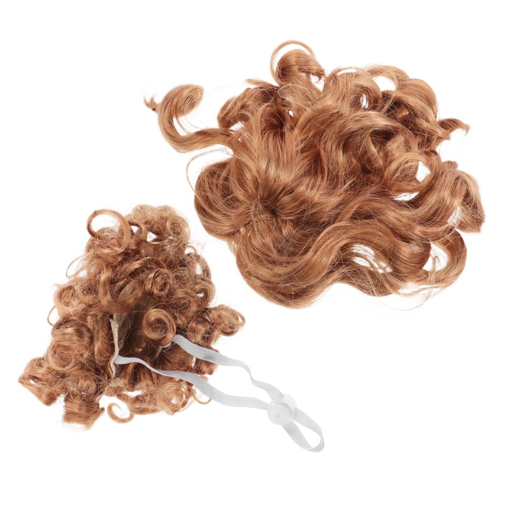 Toyvian 2Pcs Adjustable Goose Costume Wigs Fun Outdoor Hair Accessories for Garden Statues Synthetic Fiber Decoration for Thanksgiving and Halloween for Lawn Goose Figurines
