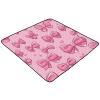 Flradish Purple Bow Baby Play Mat, Waterproof & Non-Slip Playpen Mat 50" X 50" Soft Foldable Crawling Mat Playing for Infants and Toddlers view 2