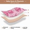 Flradish Purple Bow Baby Play Mat, Waterproof & Non-Slip Playpen Mat 50" X 50" Soft Foldable Crawling Mat Playing for Infants and Toddlers view 4
