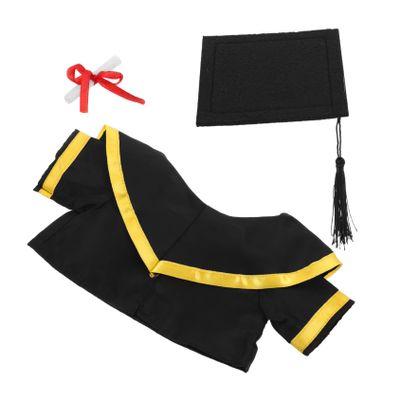 BESTOYARD Plush Bear Graduation Outfit Set with Cap Shawl and Scroll Adorable Stuffed for Graduation Celebrations Events and Decorations for Graduates