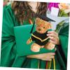 BESTOYARD Plush Bear Graduation Outfit Set with Cap Shawl and Scroll Adorable Stuffed for Graduation Celebrations Events and Decorations for Graduates view 4